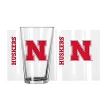 Nebraska Huskers 16oz. Team Wordmark Game Day Pint Glass Unbranded