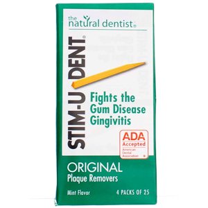 Stim-U-Dent Plaque Removers Mint 100 Each (Pack of 6) Stim-U-Dent