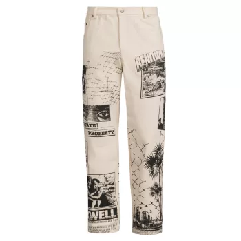 Ink Never Dries All Seeing Print Pants RENOWNED