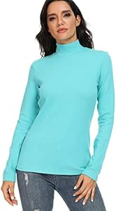 Женская Базовая майка и топ HieasyFit Mock Turtleneck HieasyFit