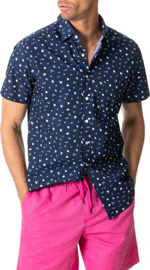 Рубашка на пуговицах с короткими рукавами и цветочным принтом Rodd & Gunn Shannytown RODD AND GUNN