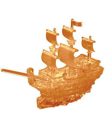 3D Crystal Puzzle - Пиратский корабль коричневый - 101 шт. BePuzzled