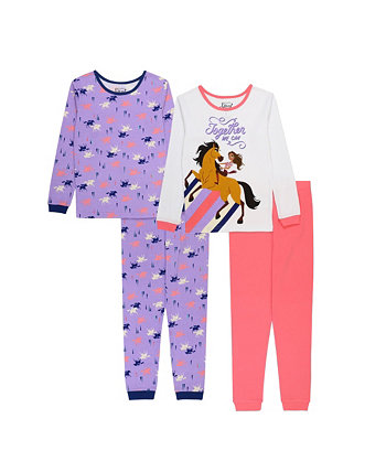 Топ и пижама для маленьких девочек, комплект из 4 предметов Spirit