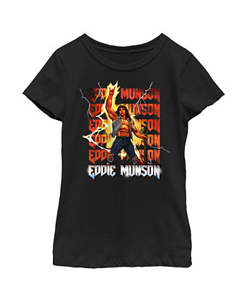 Girl's Stranger Things Rockstar Eddie Munson  Child T-Shirt Netflix