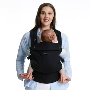 Momcozy Baby Carrier Newborn to Toddler - Ergonomic, Cozy and Lightweight Infant Carrier for 7-44lbs, Effortless to Put On, Ideal for Hands-Free Parenting, Enhanced Lumbar Support Momcozy