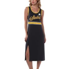 Женское черное платье макси G-III 4Her by Carl Banks Pittsburgh Steelers Main Field In The Style