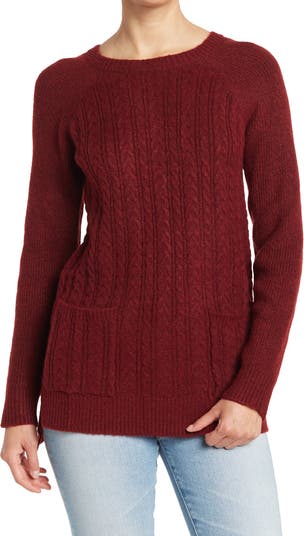 Вязаный свитер-туника с длинными рукавами Olivia Sky