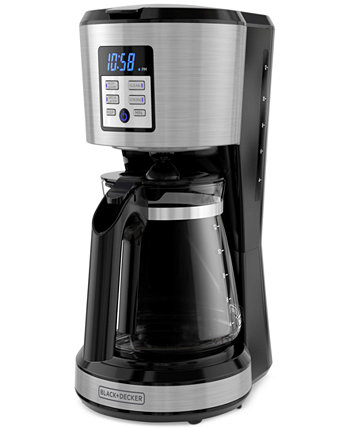 Программируемая кофеварка на 12 чашек с технологией VORTEX Black & Decker