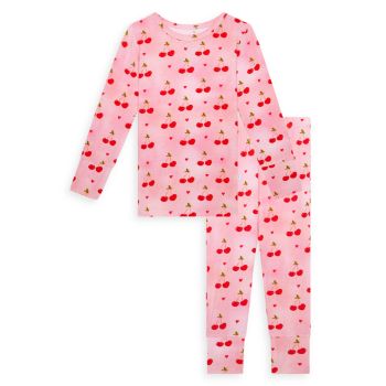 Little Girl's &amp; Girl's Very Cherry 2-Piece Pajama Set Posh Peanut