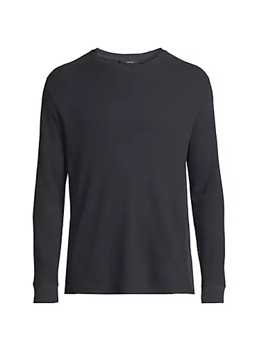 Мужская Футболка Vince Thermal Crewneck Long-Sleeve Vince