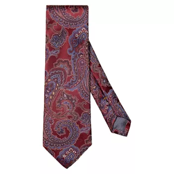 Шелковый галстук с пейсли Eton