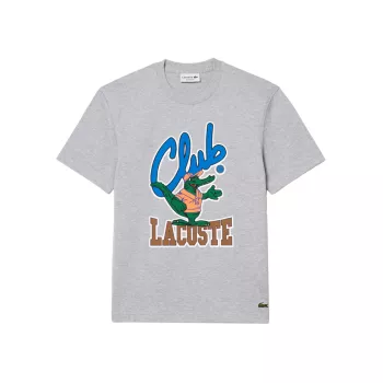 Мужская хлопковая футболка Club Lacoste Graphic от Lacoste Lacoste