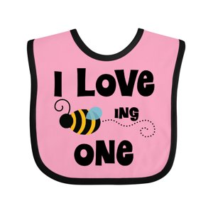 Inktastic 1st Birthday Bee Boys or Girls Baby Bib Inktastic