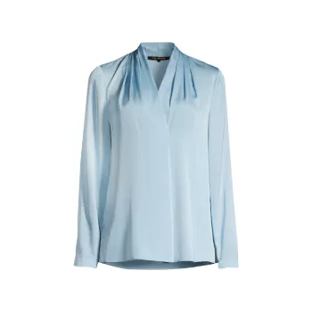 Шелковая блузка со складками Nellie Kobi Halperin