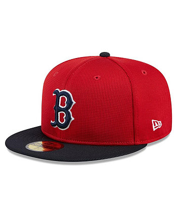 Men's Red Boston Red Sox 2024 Batting Practice 59FIFTY Fitted Hat New Era