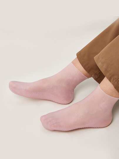 1 пара противоскользящие отбеливающие и увлажняющие силиконовые носки SHEIN