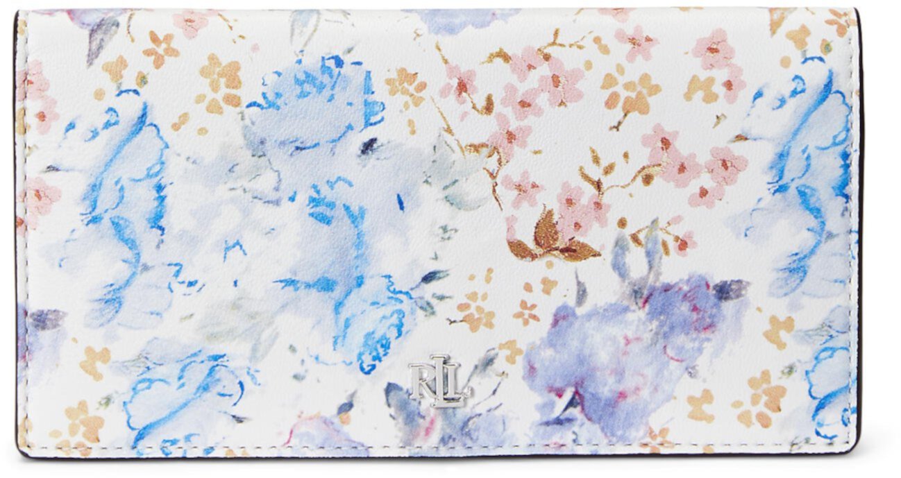 Floral Nappa Leather Zip Card Case LAUREN Ralph Lauren