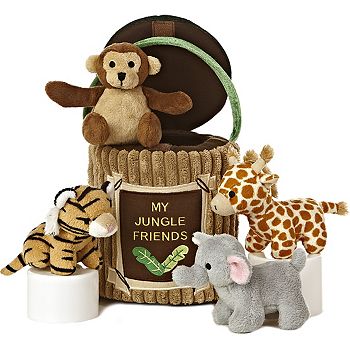 Ebba Small Multicolor Baby Talk 8" My Jungle Friends Engaging Baby Stuffed Animal Ebba