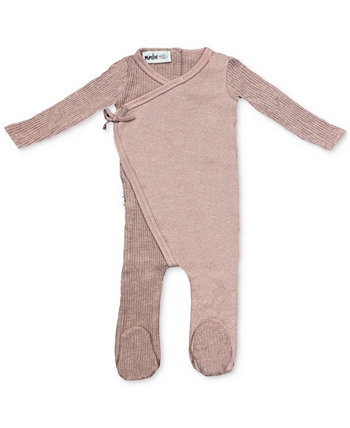 Baby Girls Wrap Footed Coveralls MANIERE