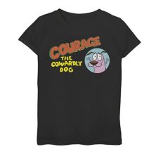 Зеленая футболка с рисунком похищения для девочек 7–16 лет Courage The Cowardly Dog Cartoon Network