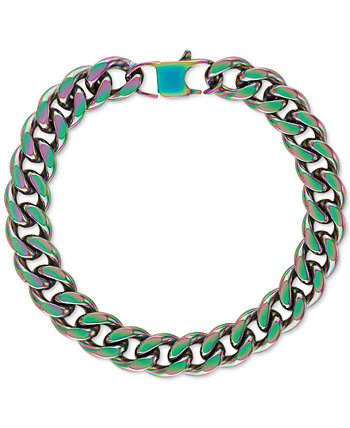 Браслет Cuban Link из анодированной нержавеющей стали, созданный для Macy's Esquire Men's Jewelry
