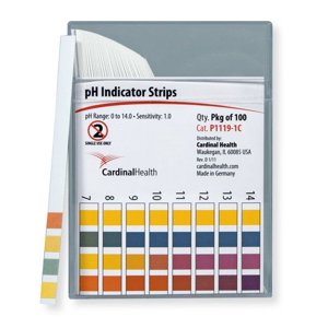 Cardinal Health pH Test Strip 0 to 14.0 pH Range 1 Pack(s), 100 Test Strips Cardinal Health