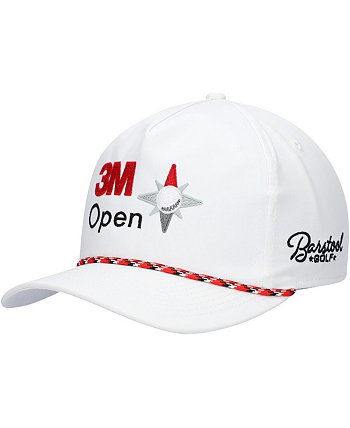 Мужская белая кепка 3M с открытой веревкой Snapback Barstool Golf