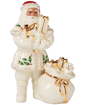 2024 African American Santa with Gifts Figurine Lenox