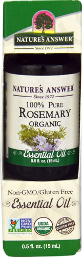 Nature's Answer Органическое эфирное масло розмарина — 0,5 жидких унций Nature's Answer