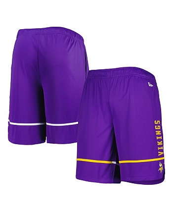 Мужские пурпурные тренировочные шорты Minnesota Vikings Combine Authentic Rusher New Era
