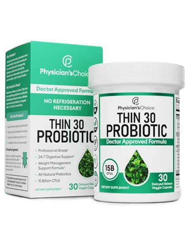 Пробиотик Physician's Choice Thin 30 — 15 миллиардов КОЕ — 30 растительных капсул Physician's Choice