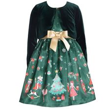 Платье и кардиган Bonnie Jean «Щелкунчик» для маленьких девочек и малышей Bonnie Jean