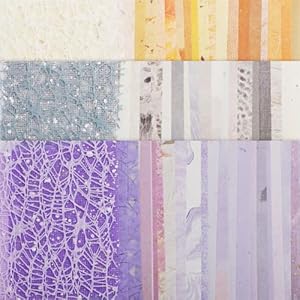 78pcs Textured Scrapbook Paper, Colorful Scrapbook Special Paper And Mesh Fabric Assorted Set Mixed Media Scrapbooking Junk Journal Supplies Paper for Collage Card Making Photo Album Decoration Gosknor