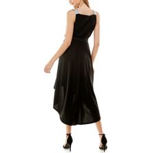 Женское платье трапециевидной формы Luxology с завязками спереди и высокой посадкой с драпировкой Luxology