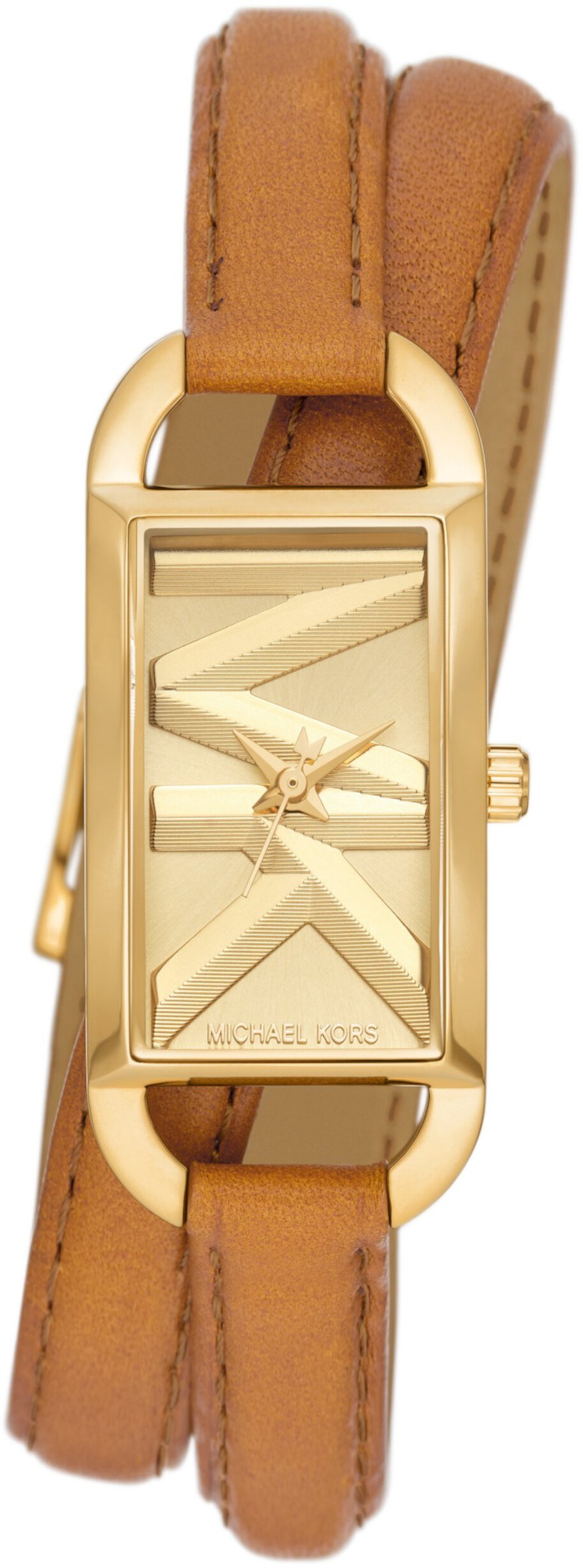 MK4721 — Кожаные часы Empire с тремя стрелками и двойной оберткой Michael Kors