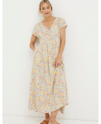 Women's Rae Linen Blend Midi Dress FatFace