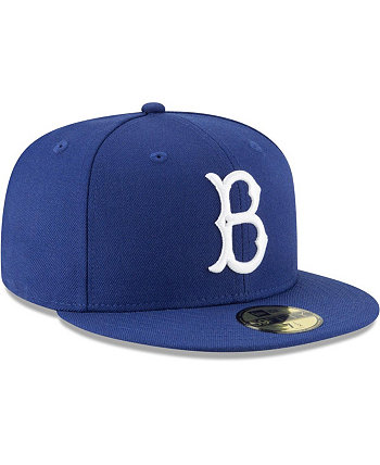 Men's Royal Brooklyn Dodgers Cooperstown Collection Wool 59fifty Fitted Hat New Era