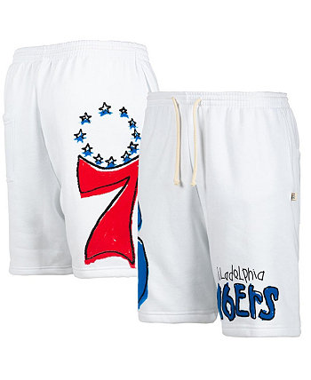 Мужские белые шорты Philadelphia 76ers After School Special
