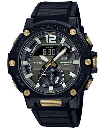 Мужские аналогово-цифровые часы на солнечной батарее G-Steel с черным полимерным ремешком, 50 мм G-Shock