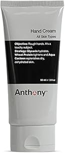 Anthony Hand Cream, 3 Fl Oz, Contains AHAs, Coconut Oil, Shea Butter, Glycerin, Aqua Cacteen; Heals, Hydrates, Soothes Dry, Chapped, Cracked Hands; Diminishes Tough Calluses Anthony