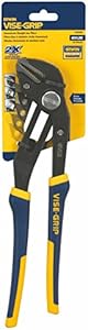 IRWIN Tools VISE-GRIP GrooveLock Pliers, Straight Jaw, 12-inch (4935098) Irwin