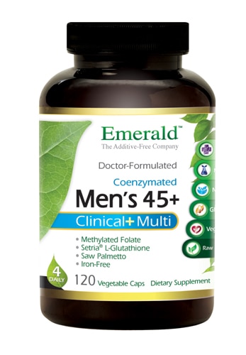 Emerald Labs Men's 45 plus 4-Daily Multi - 120 растительных капсул Emerald Labs