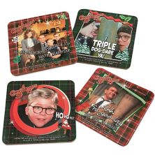 A Christmas Story 4-Pack Photo Badge Coaster Set by ICUP Icup