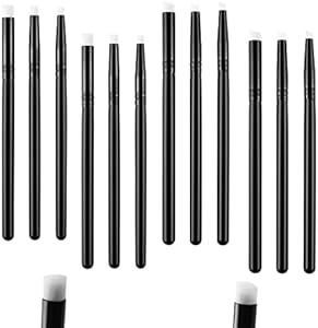 12Pcs Detailed Ink Blending Brushes for Card Making, Ink Blending Brushes Background Blender Paintbrush Art Blending Tool for Card Making Small Detailed Paint Brushes 2 KindsBrush Heads Angled/Flat BAOFALI