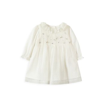 Для маленьких девочек &amp; Шелковое платье с украшением для маленькой девочки Tartine et Chocolat