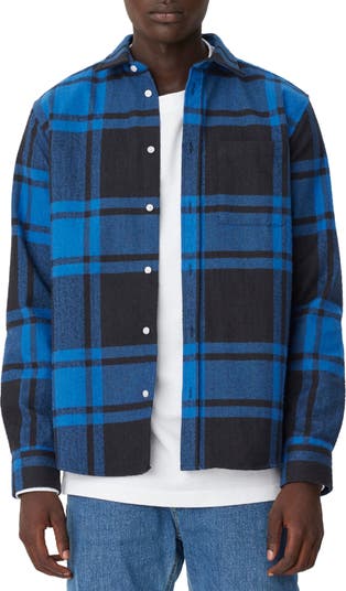 Рубашка Jeremy Check из хлопковой фланели на пуговицах LES DEUX