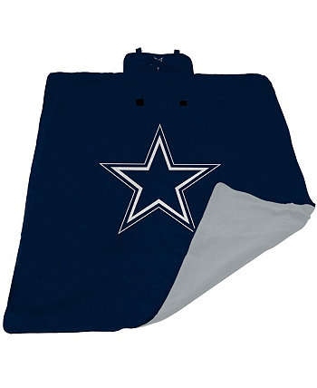 Темно-синее всепогодное одеяло Dallas Cowboys 60 x 80 дюймов размера XL для улицы Logo Brand