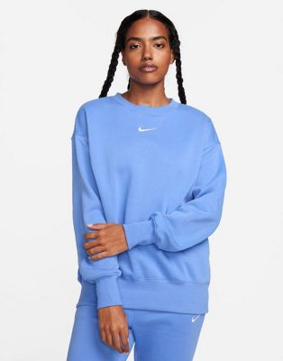 Женский свитшот Nike Phoenix Fleece в оверсайзе, синий Nike