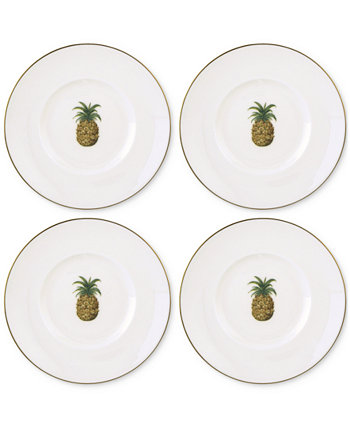 British Colonial Dessert Plates, Set of 4 Lenox