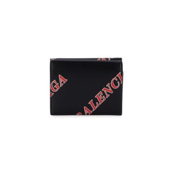 Кожаный бумажник Trifold с логотипом Balenciaga